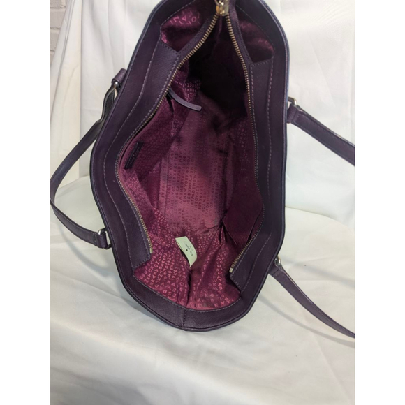 Kate Spade Dally Laurel Saffiano Leather Tote - Plum Medium - Picture 12 of 16
